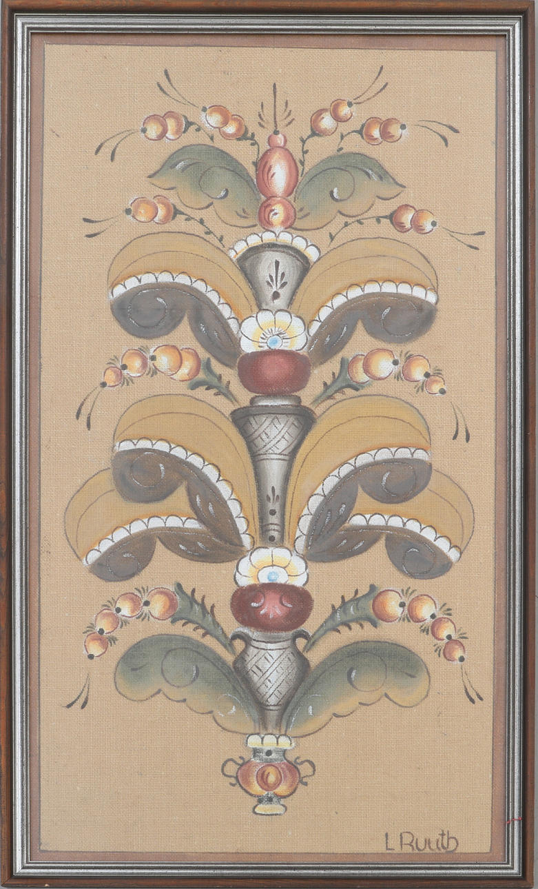 OIDENTIFIERAD KONSTNÄR. GURBIT PAINTING, signed L RUUTH.