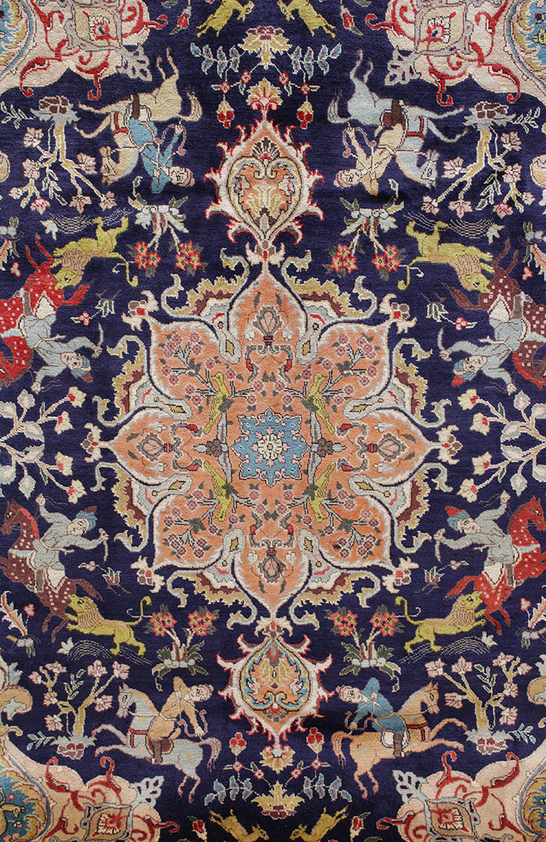 MATTA, Orientalisk, figural Täbriz, 290 x 190 cm.