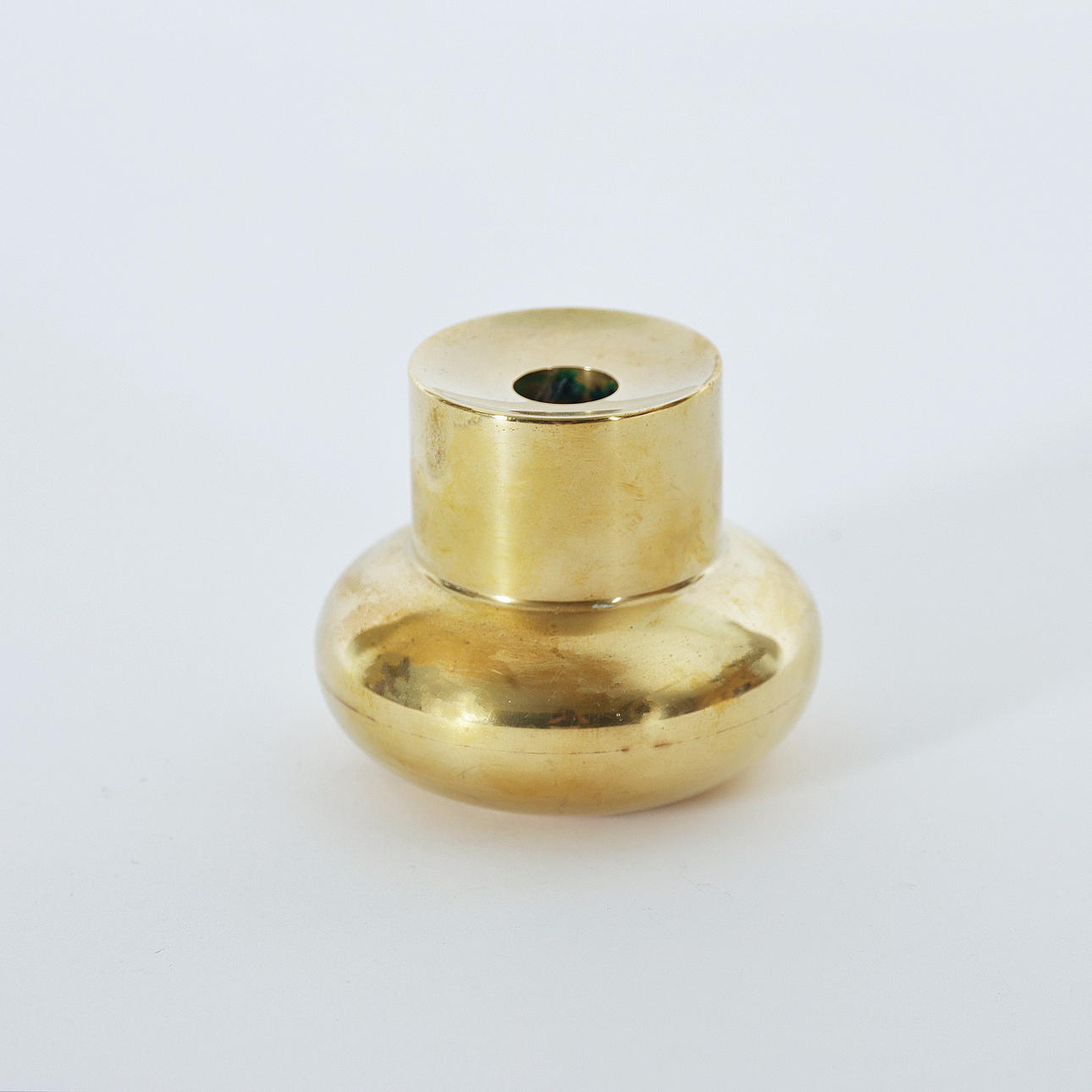 LJUSSTAKE, vändbar, Landskrona mässing, 1978.