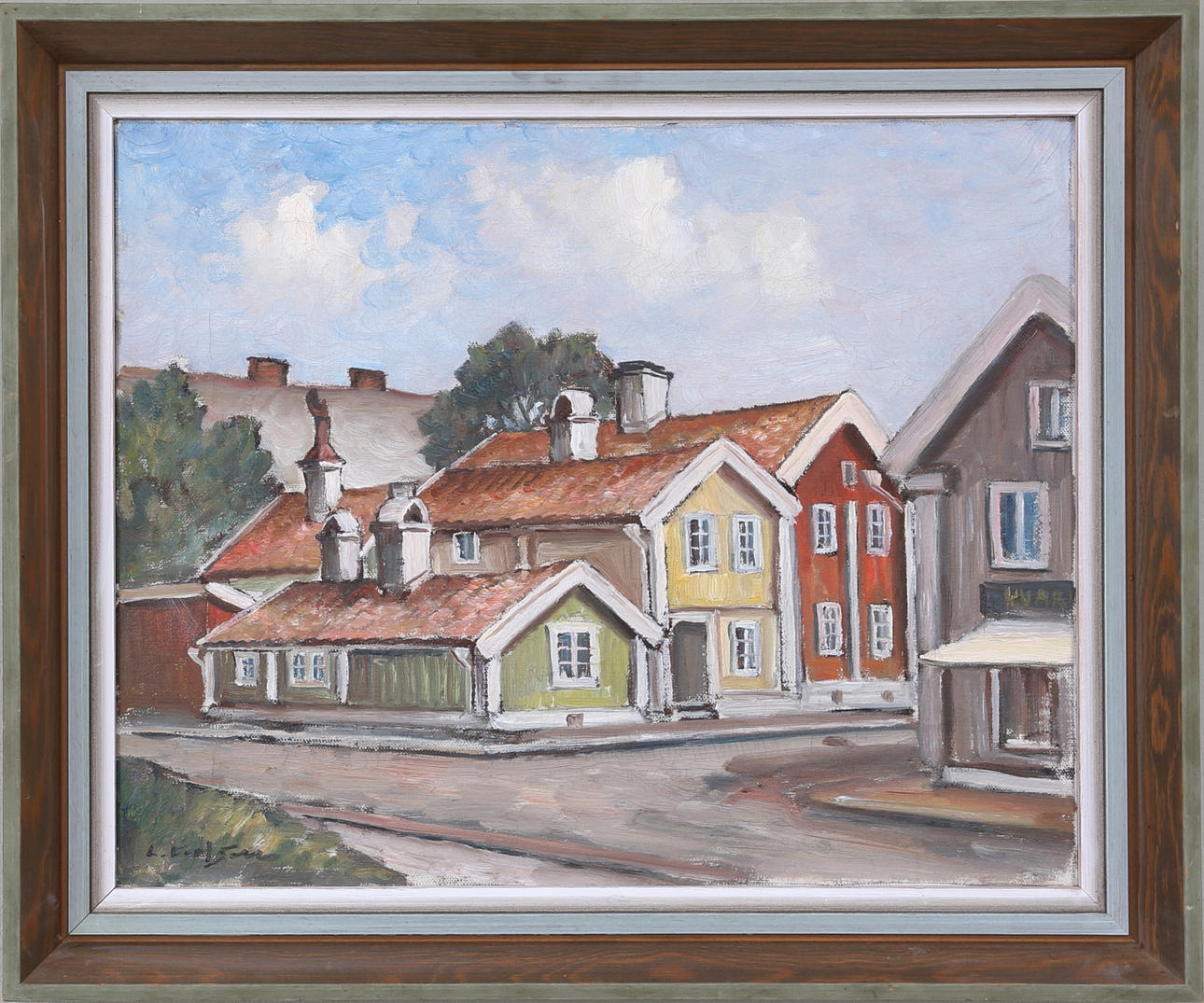 LAGE CARLSSON. Tripp-trapp-trull, olja på duk, signerad, 1900-tal.