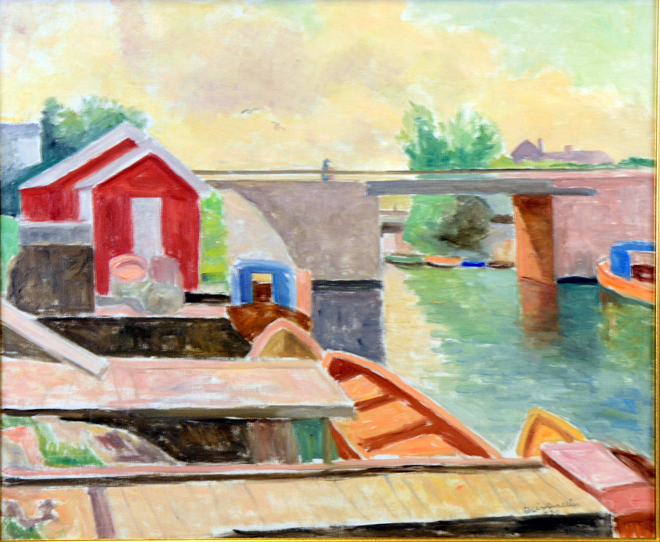 ELLIS WALLIN. Olja på duk.