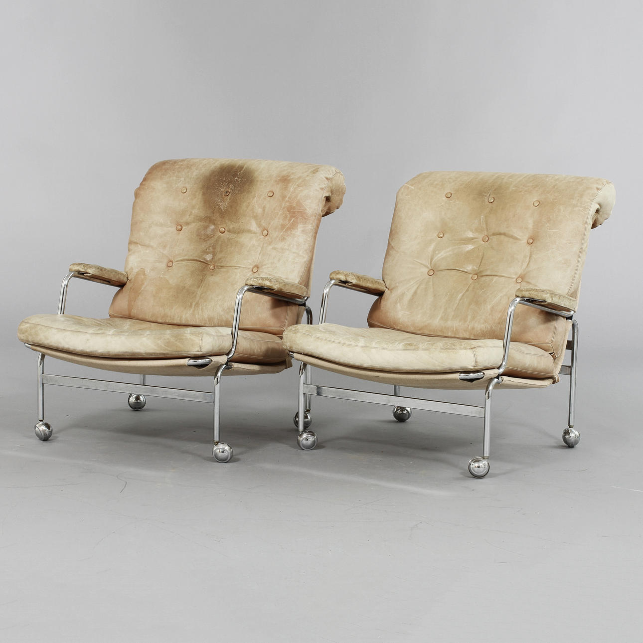 FÅTÖLJER "KARIN", ett par, Bruno Mathsson.