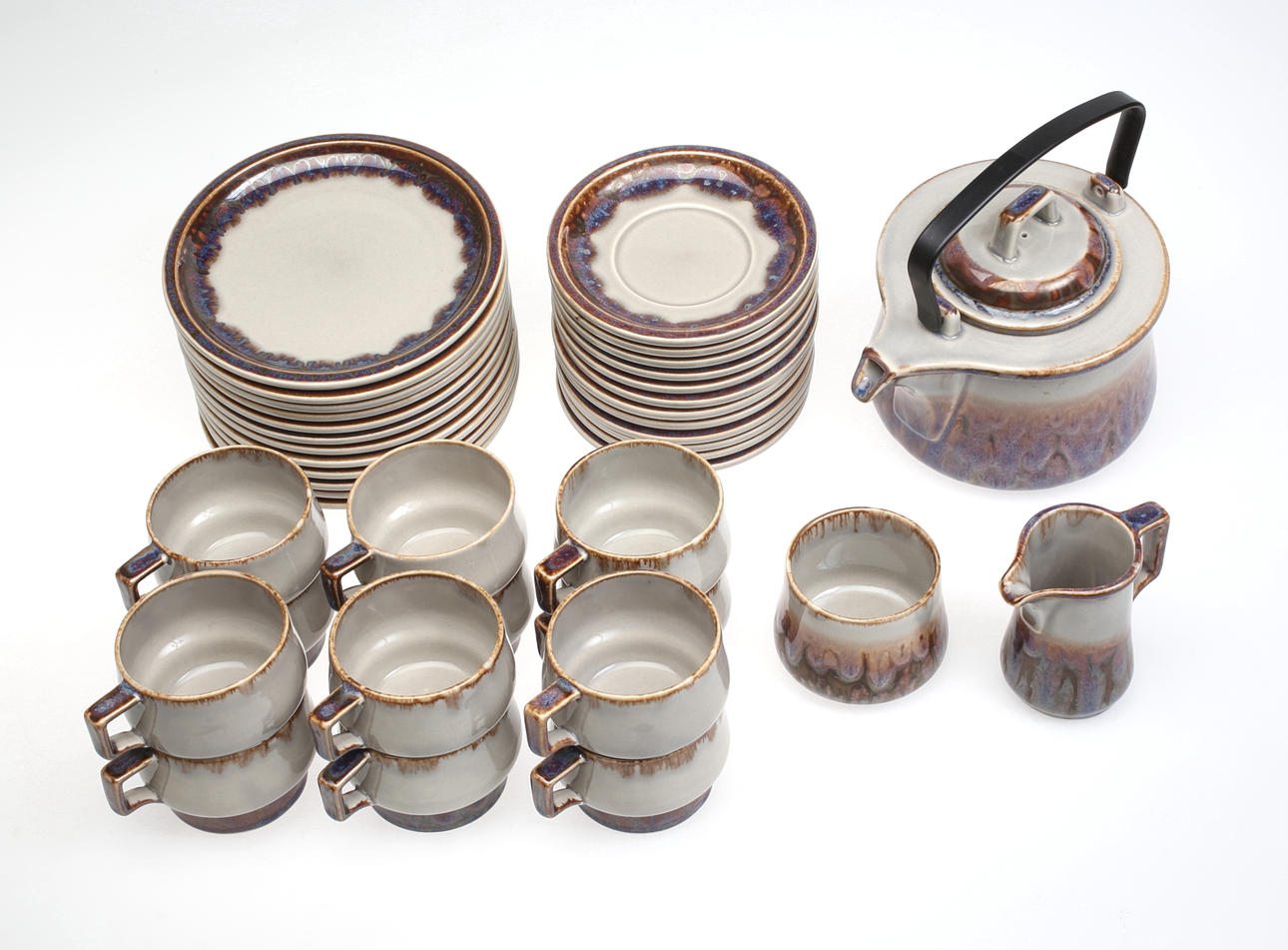 TESERVIS, 39 delar, stengods, Mexico, Bing & Gröndahl, 1960/70-tal.