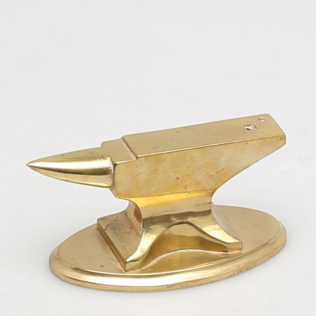 GULD/SILVERSMEDSSTÄD i mässing. Sparrhorn.