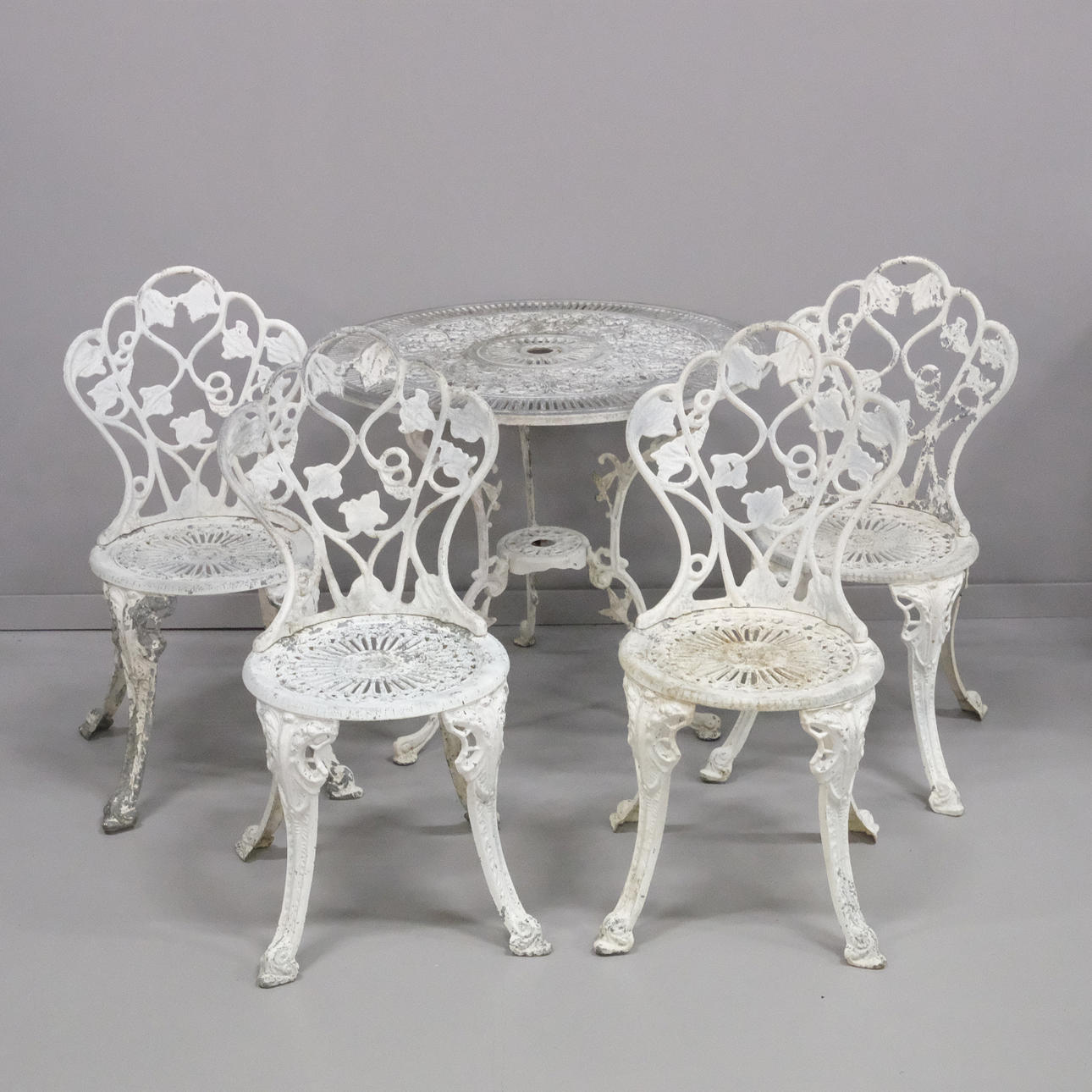 HAVEMØBLER, METAL, 5 STK.