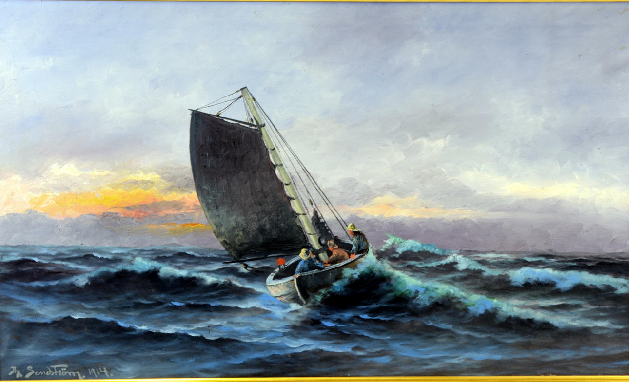 THERESIA SANDSTRÖM. Olja på duk.