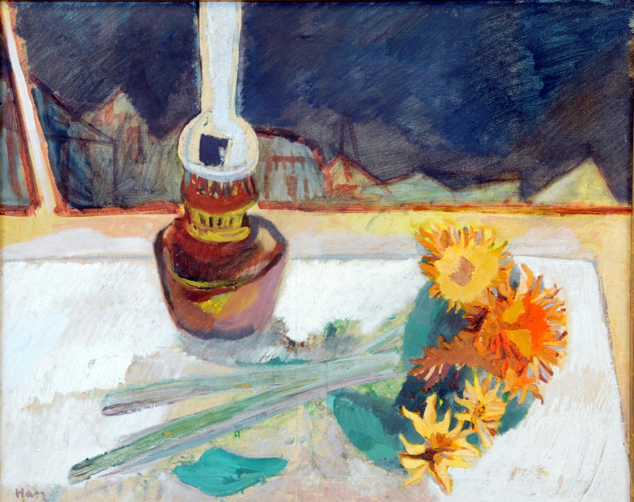 FELIX HATZ. Olja på duk.