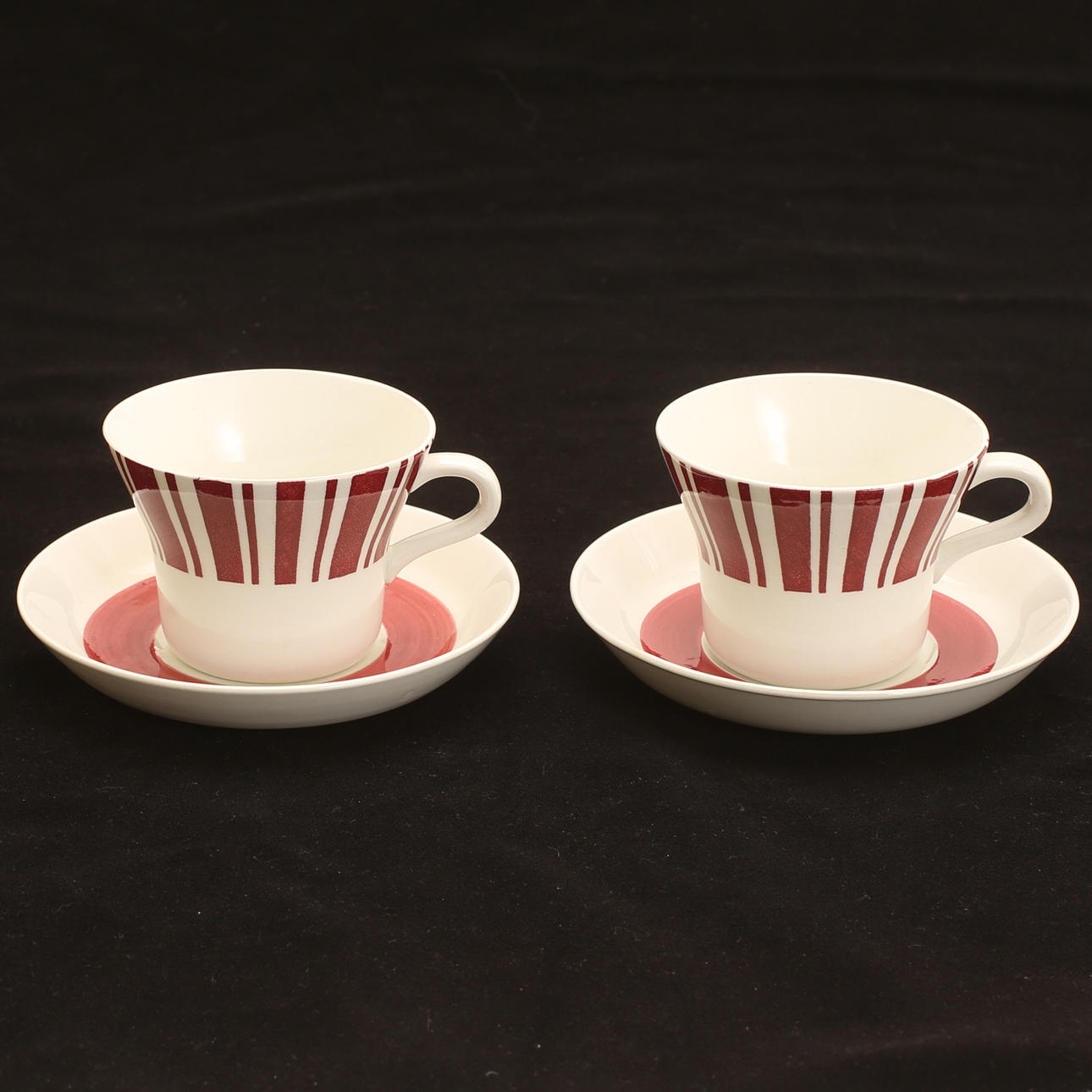 TEKOPPAR, 2 stycken, porslin, Markis, Rörstrand.