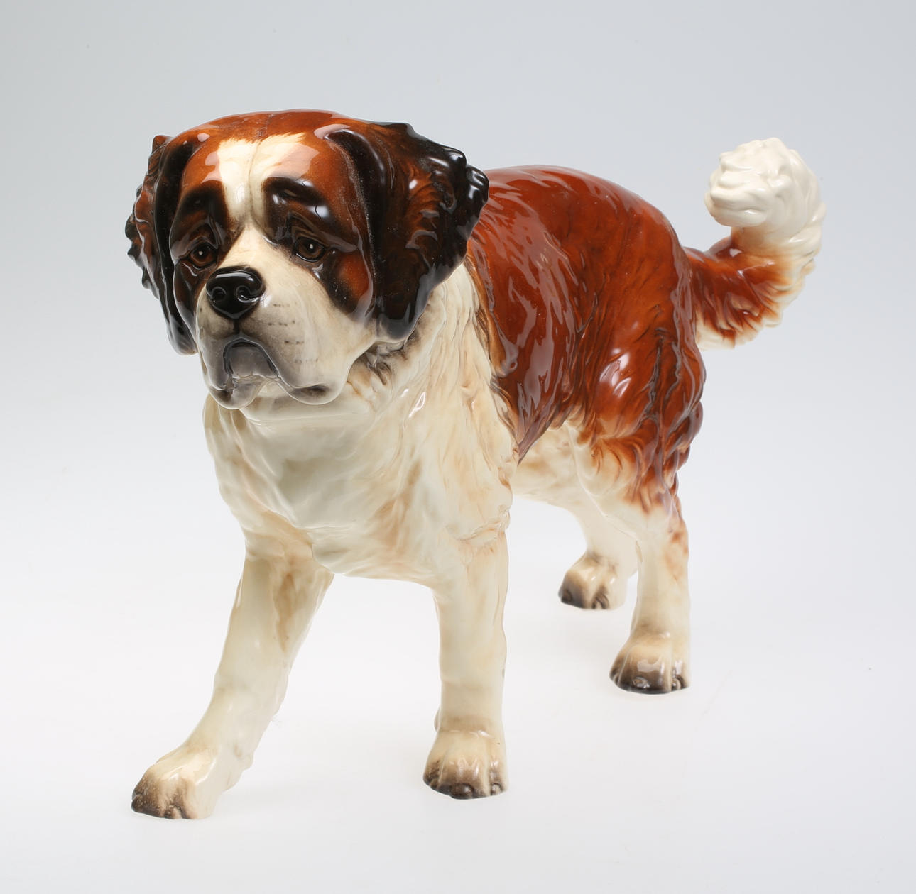 FIGUR, Porcelæn, St. Bernard, Goebel.