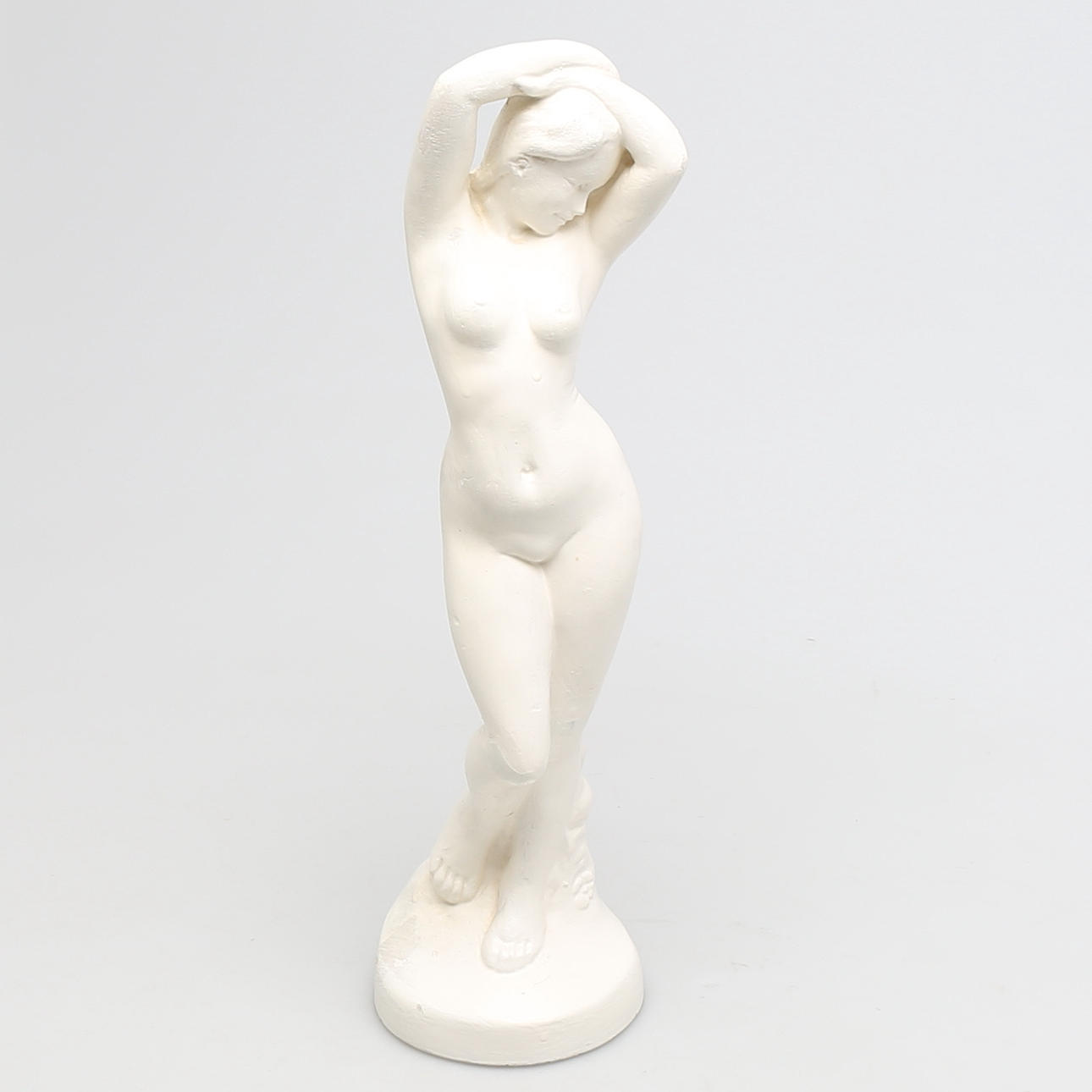 SKULPTUR i gips, nakenstudie, P.H.C. Eneret. Danmark.