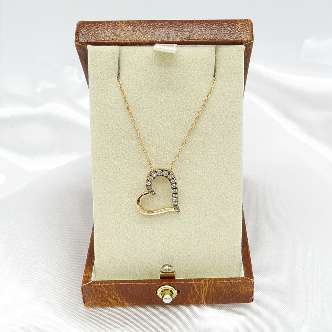 DIAMANT HEART halskæde.