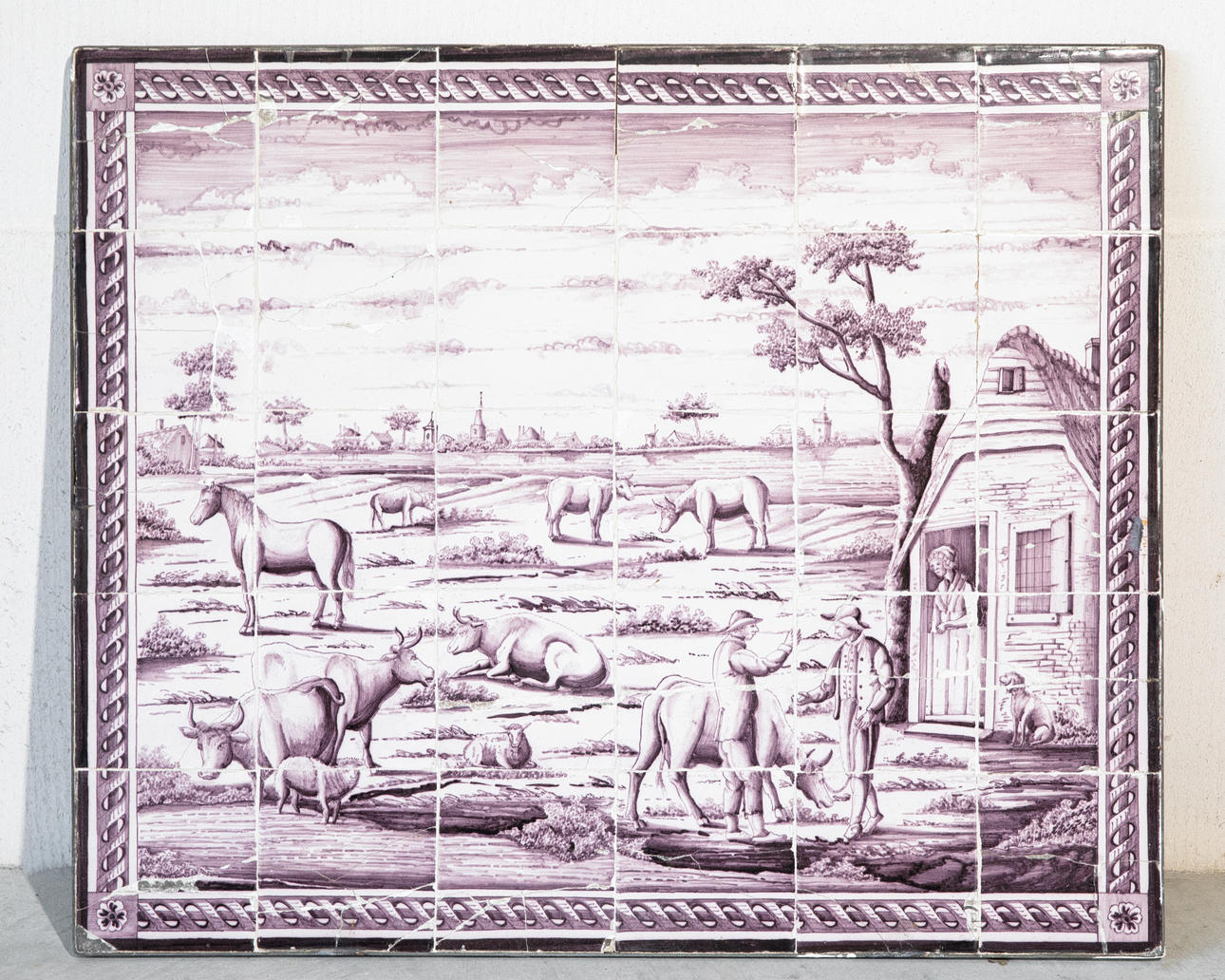 Delft kakel objekt 1850- 1900 (81-28).