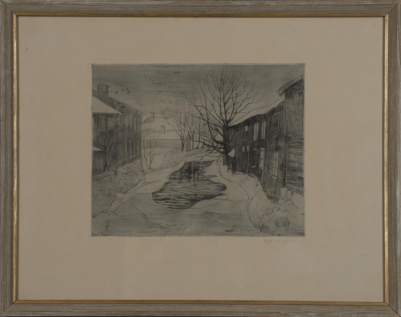 KJELL WIJGÅRD. radering, signeret.