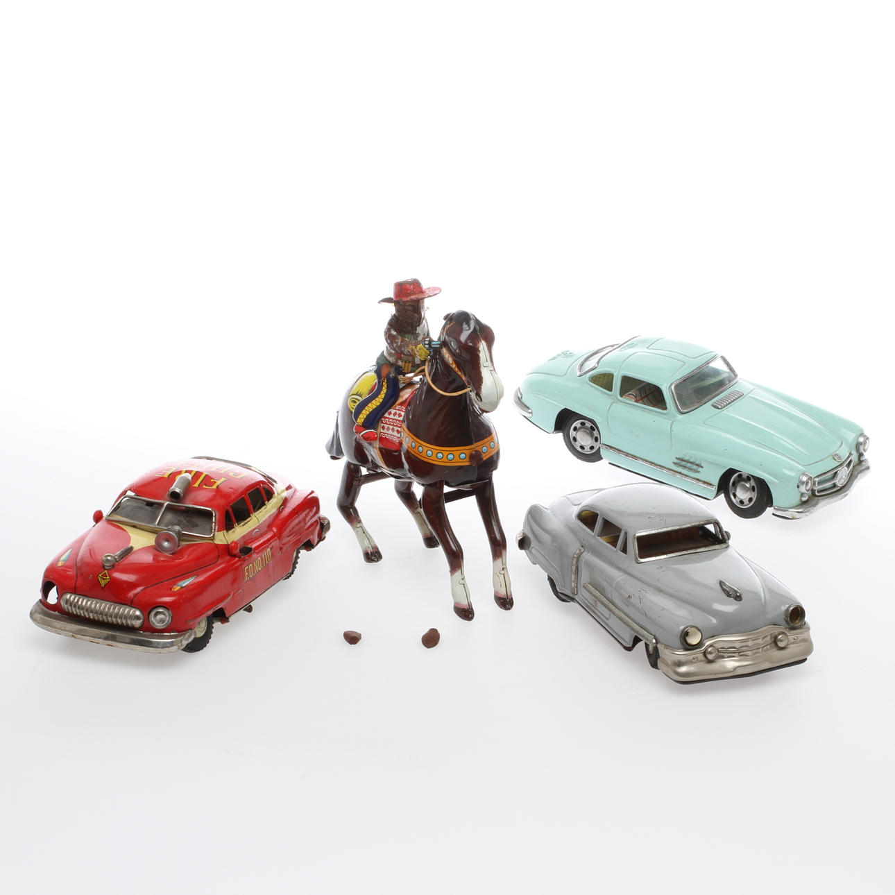 PLÅTLEKSAKER JAPAN 4 st bland annat MARUSAN och HAJI.