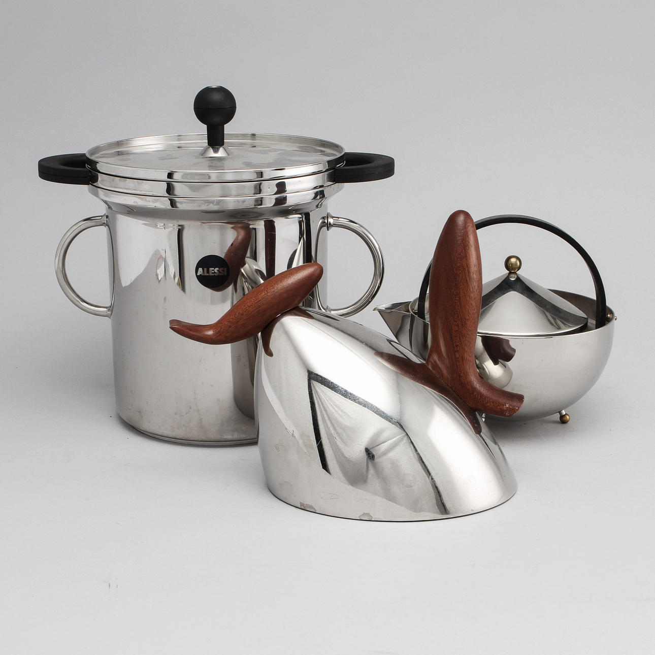 PASTAGRYTA, TEKANNA samt VATTENKOKARE, Alessi.