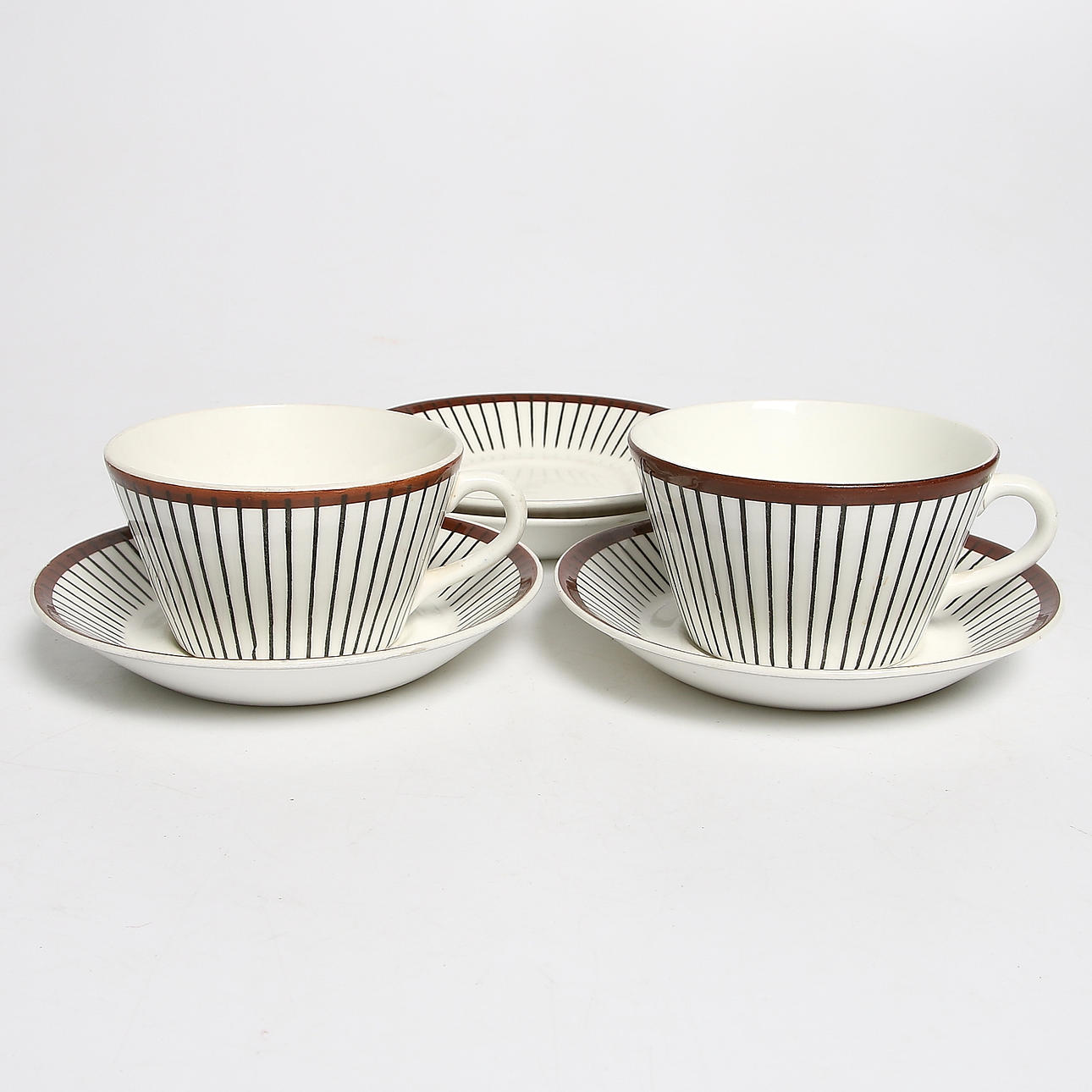 TEKOPPAR samt TEFAT, "Spisa Ribb", Stig Lindberg, Gustavsberg.