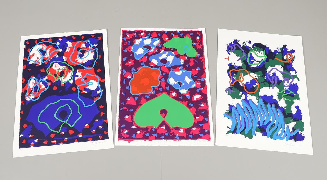 ANTHONY BENJAMIN (1931-2002). A FOLIO OF 11 SCREENPRINTS.