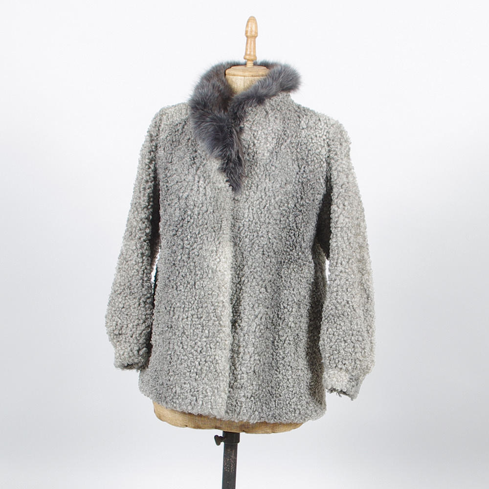 PÄLSJACKA, fårskinn.