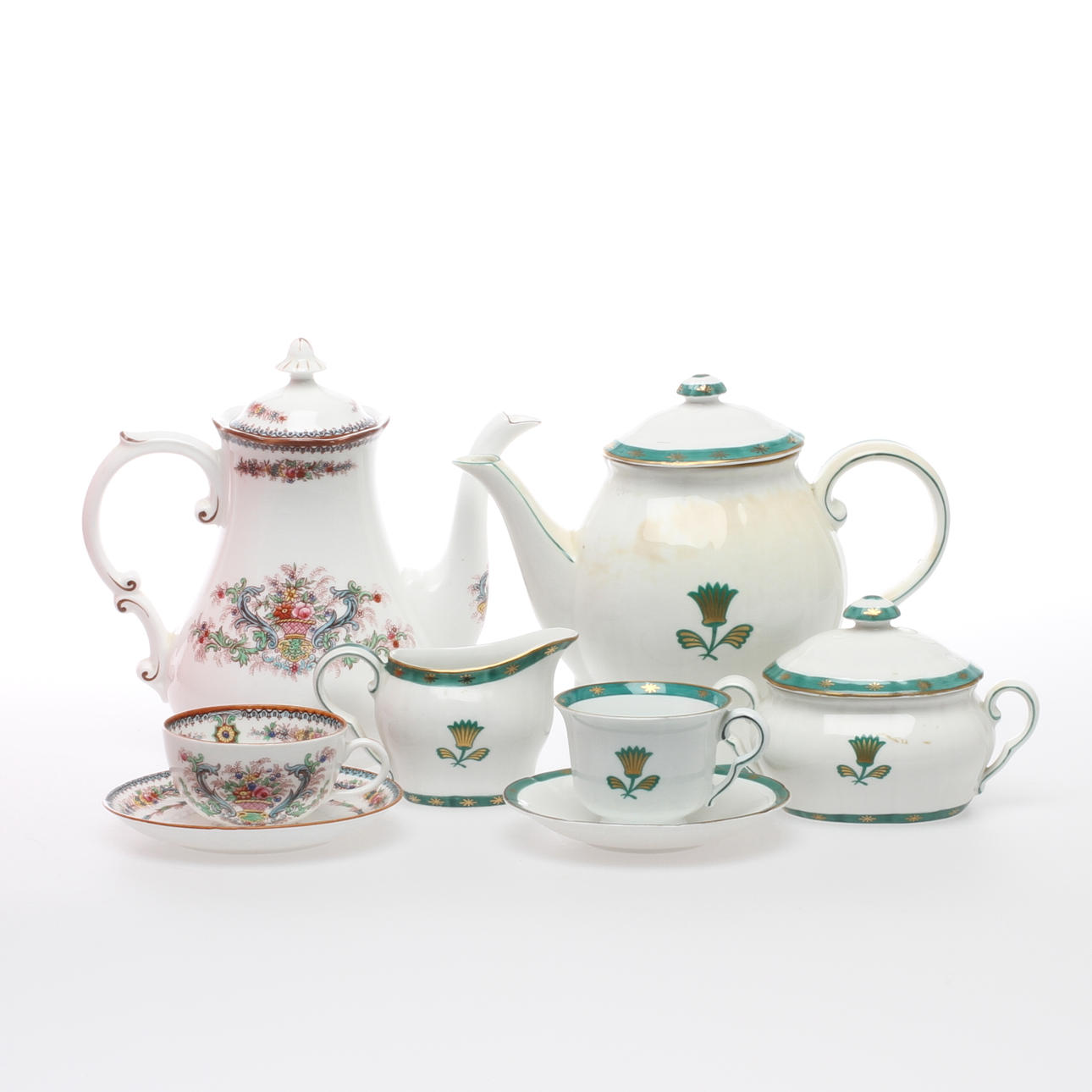 KAFFESERVISDELAR, Gustavsberg "Guldstjärna" samt Rörstrand.