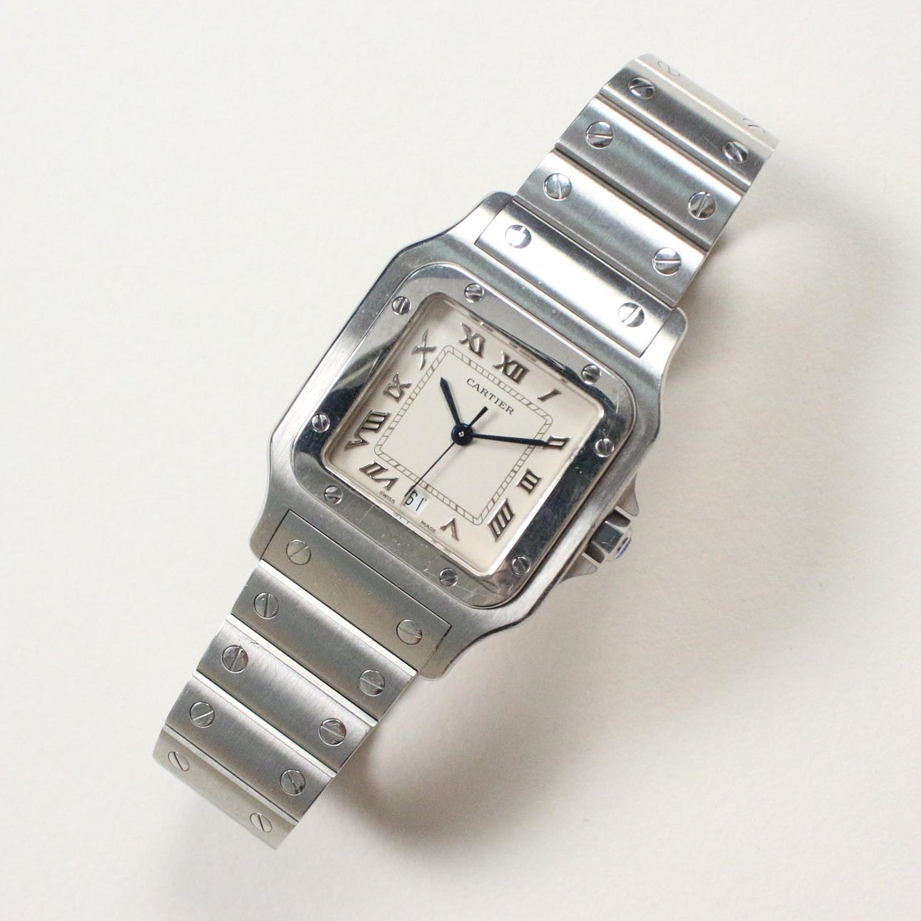 CARTIER. herrklocka 'Santos'.