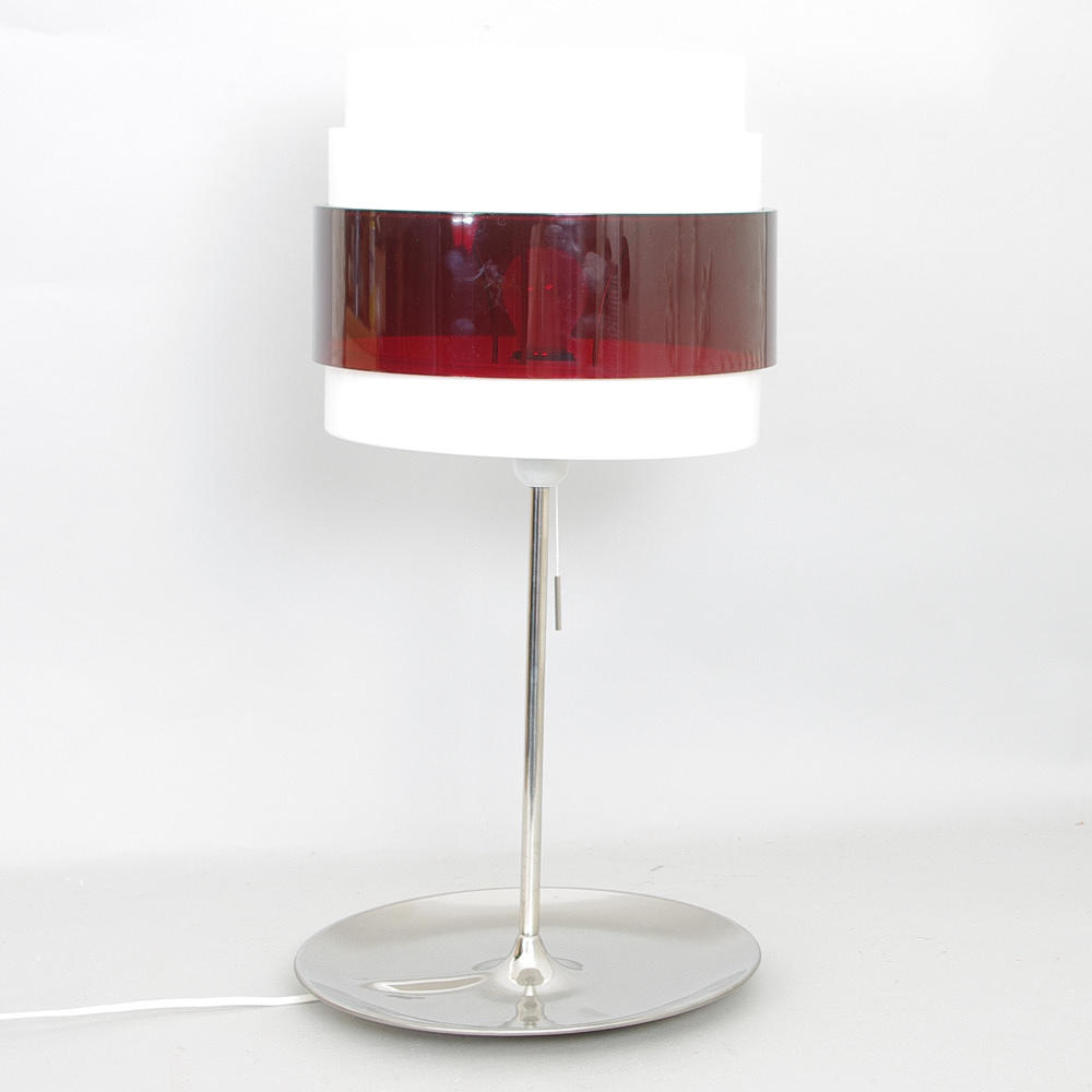 BORDSLAMPA, krom/plast, IKEA, 1970-tal.