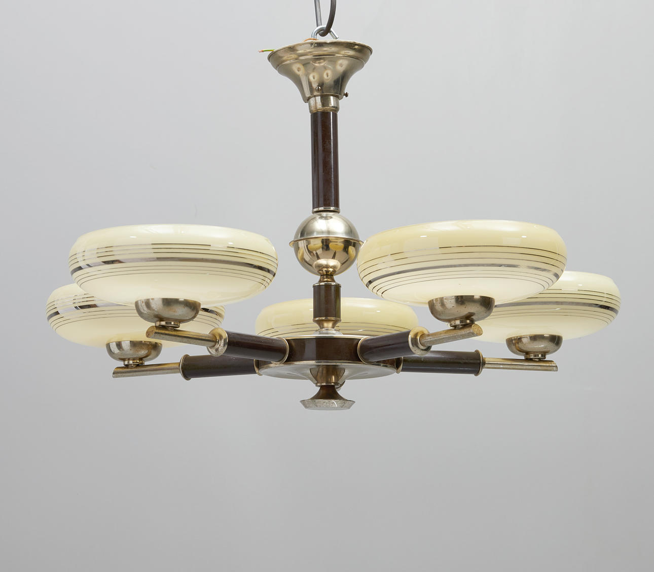 CEILING LAMP, 5 light points, Art Deco, 1930s.