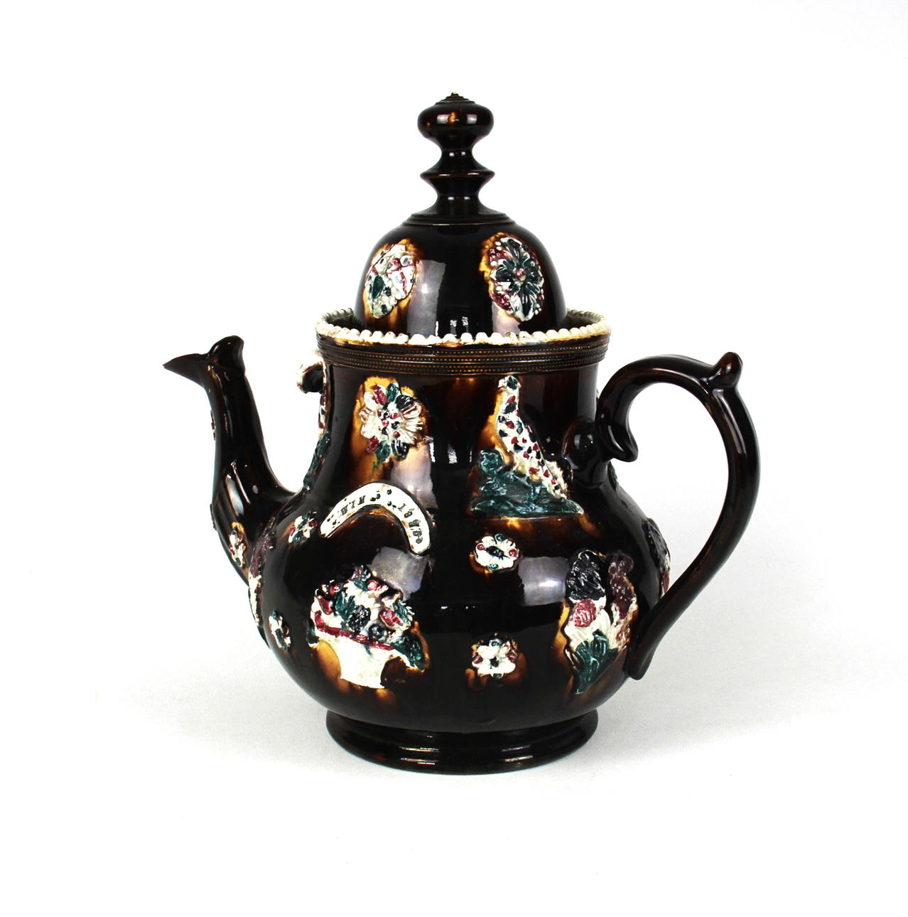 STOR STAFFORDSHIRE TEKANNA.