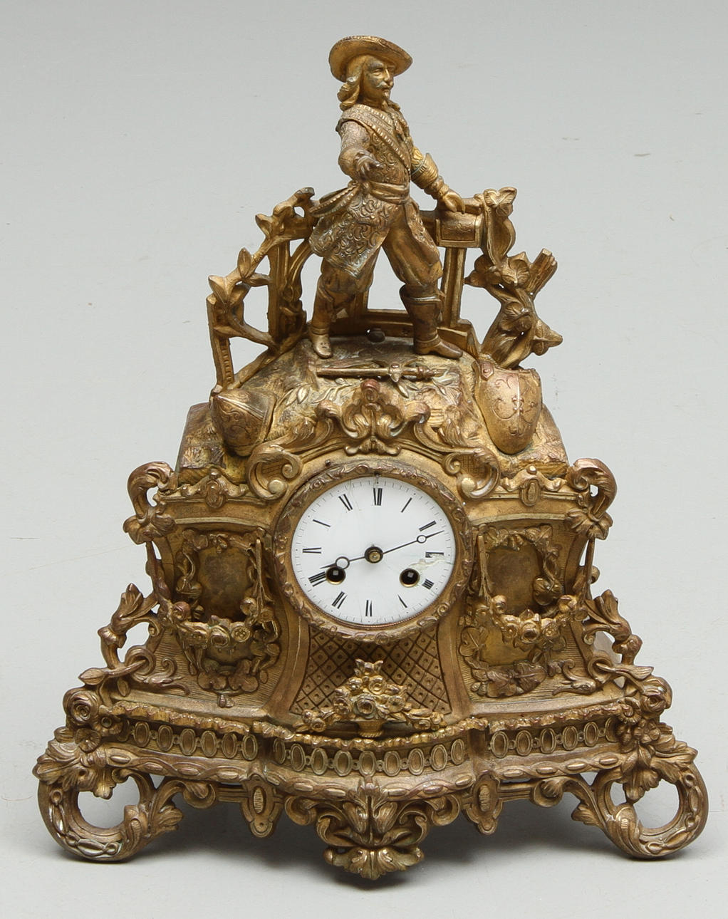 BORDSPENDYL, förgylld mässing, 1800-tal.