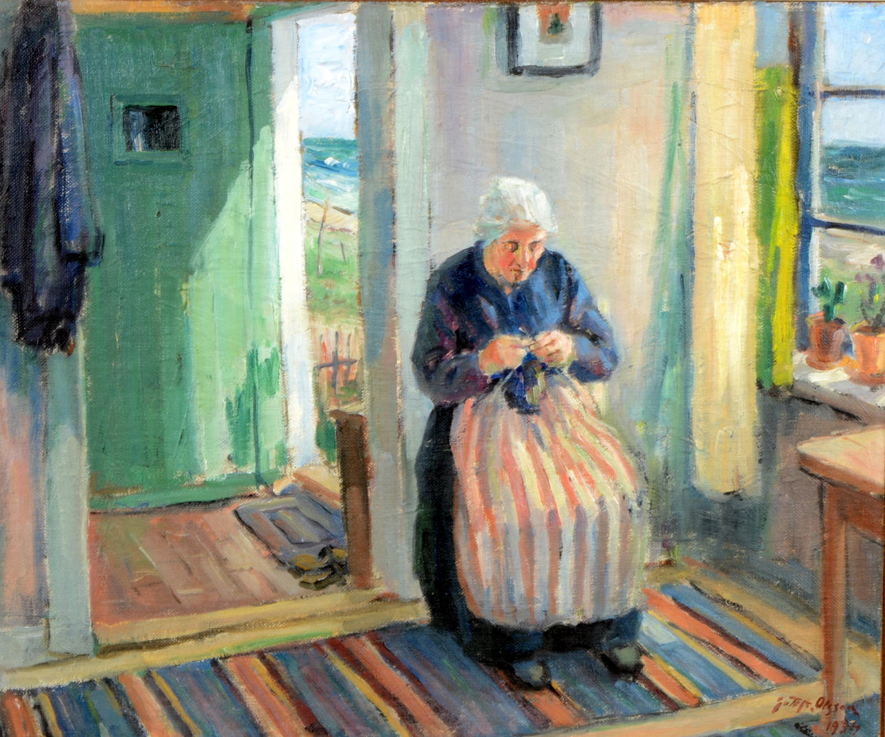 GOTTFRID OLSSON. Olja på pannå.