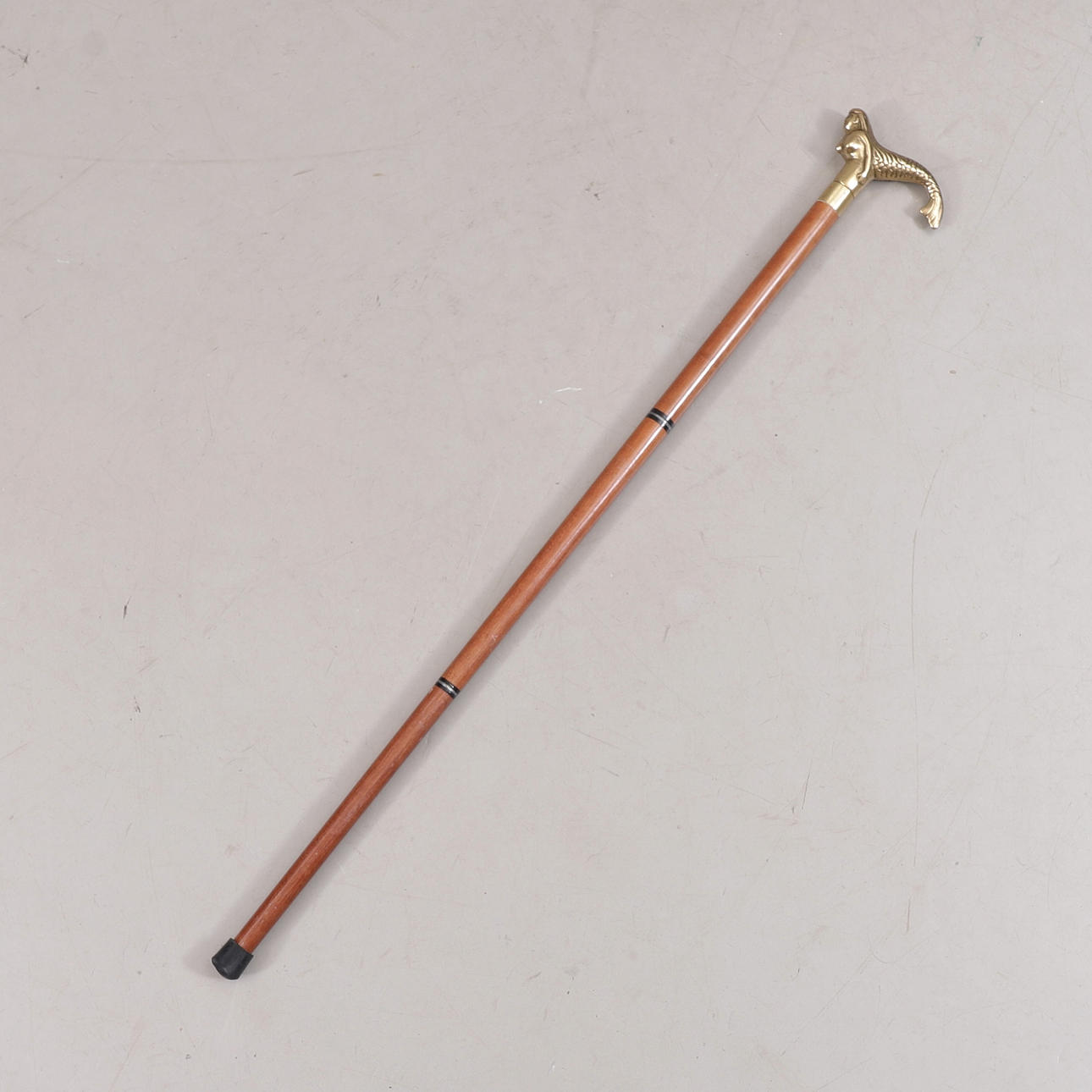 SOUP STICK WITH "DRINKING PIPE", mermaid, 1900s.