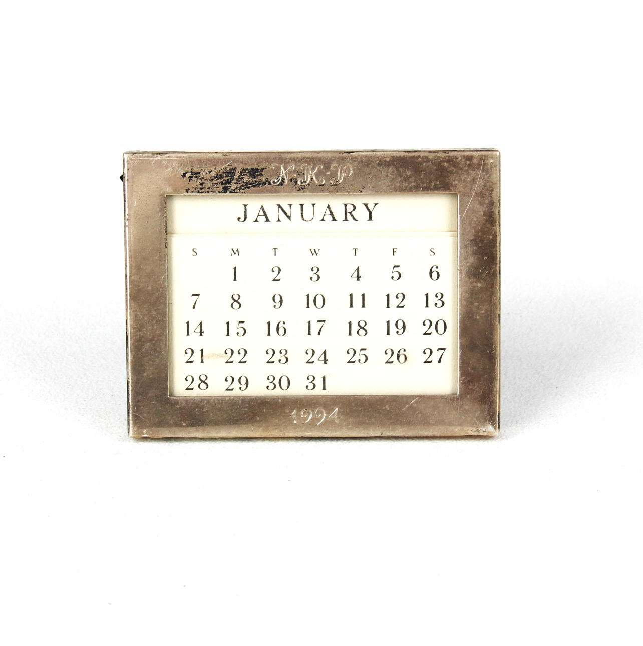 TIFFANY & CO TISCHKALENDER SILBER.