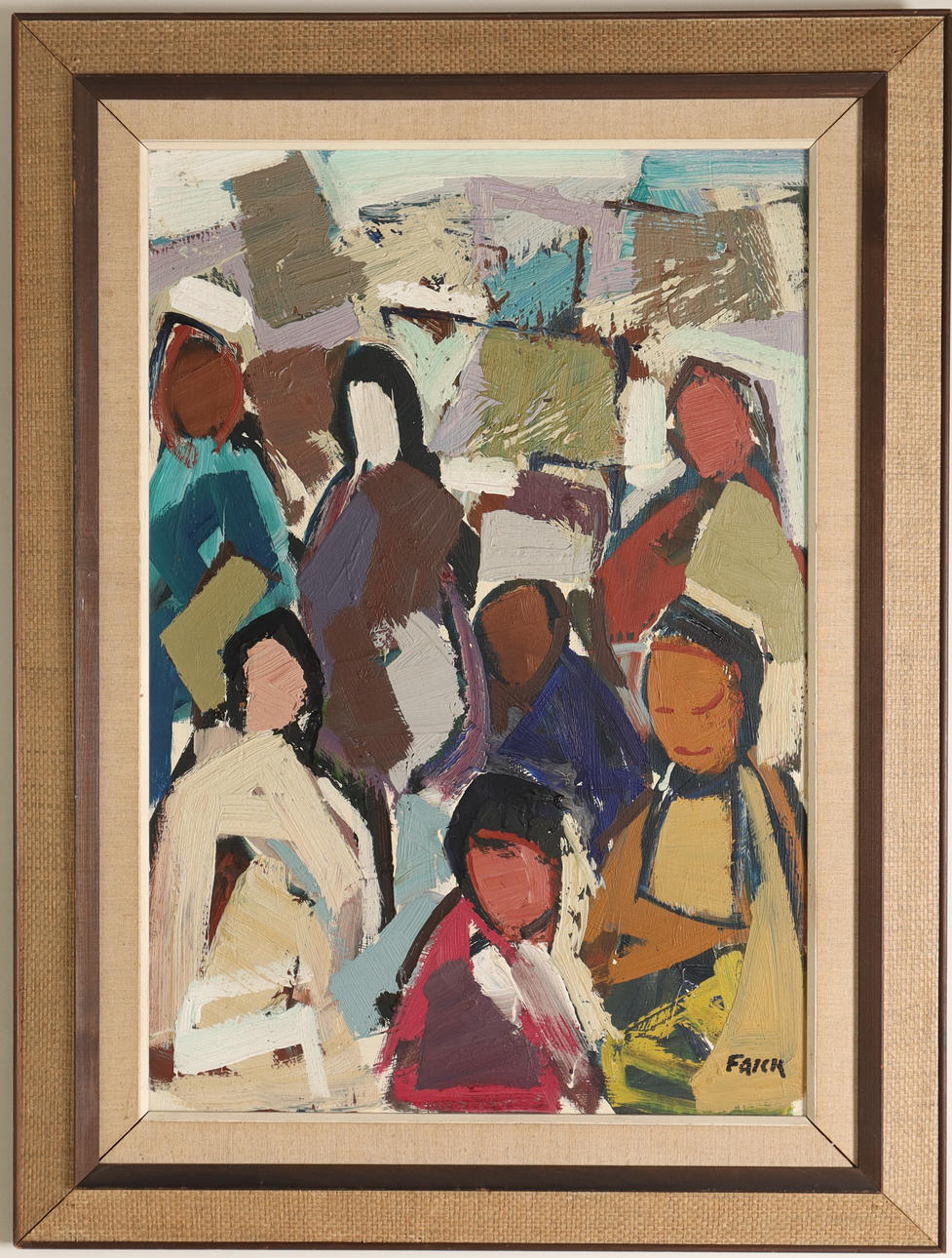 GÖSTA FALCK. OIL ON CANVAS, signed.