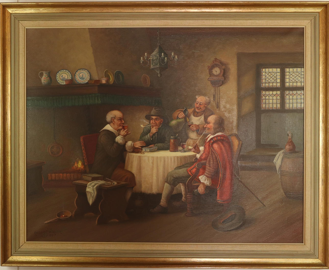 ANDERS WALLIN. OIL ON CANVAS, Signed.