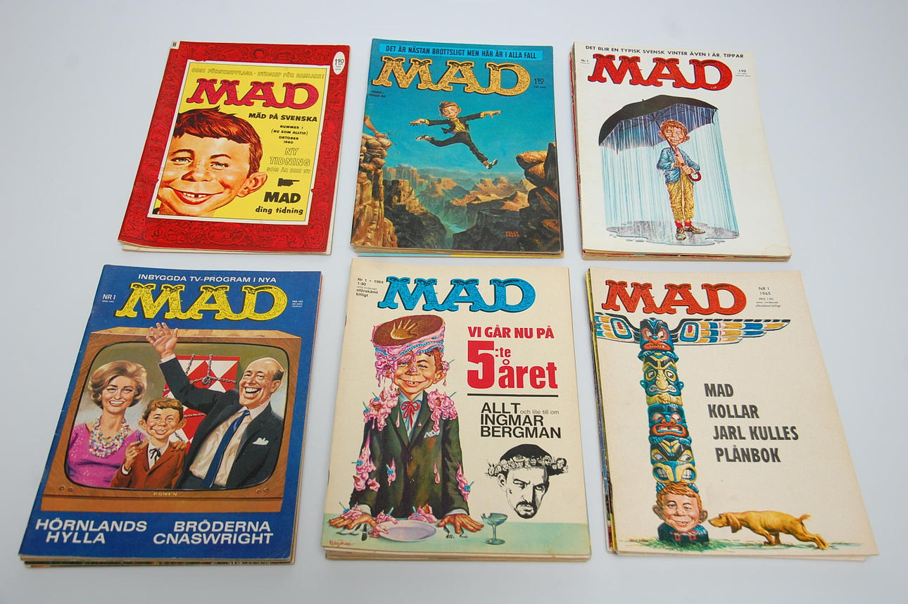 SERIETIDNINGAR, " MAD " 1960. 1961, 1962, 1963, 1964,1965.