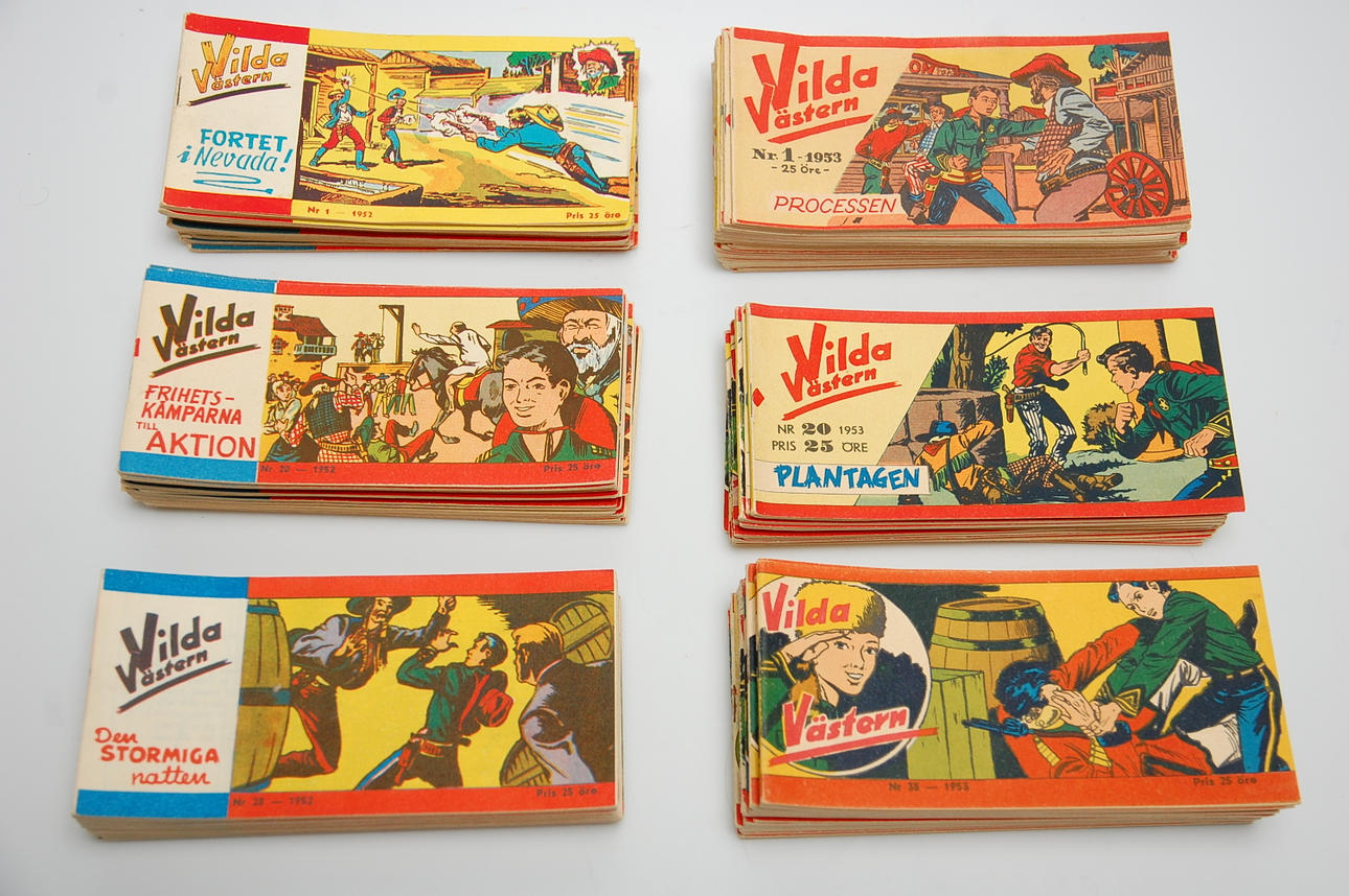 SERIENAVISER, "WILD WEST" bind 1952, 1953.