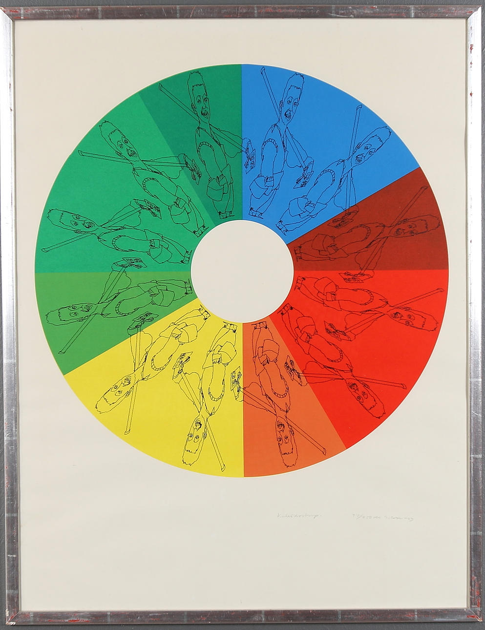 GÖSTA GIEROW. Litografier, 4 st, signerade och numrerade, 1960-tal.