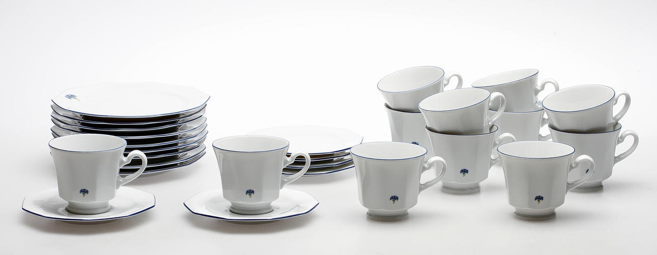 SERVISDELAR, 15 delar, porslin, Boda Shop, 1900-talets andra hälft.