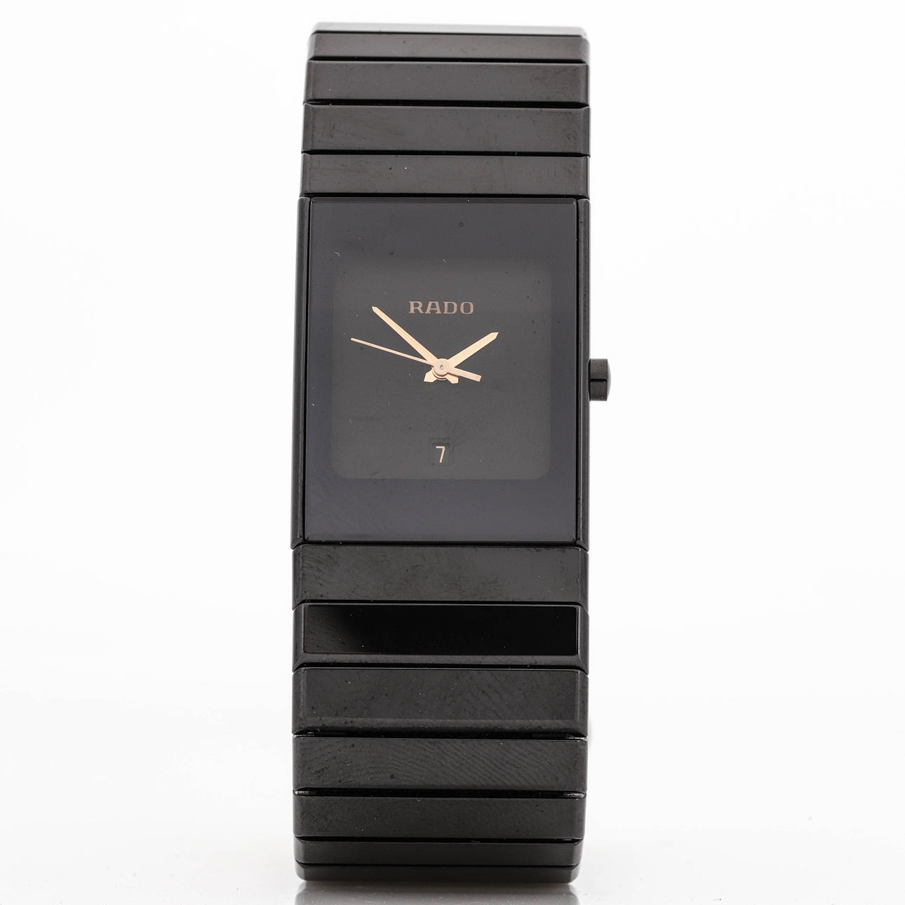 RADO, wristwatch, ceramic material, quartz, date, 1990s.