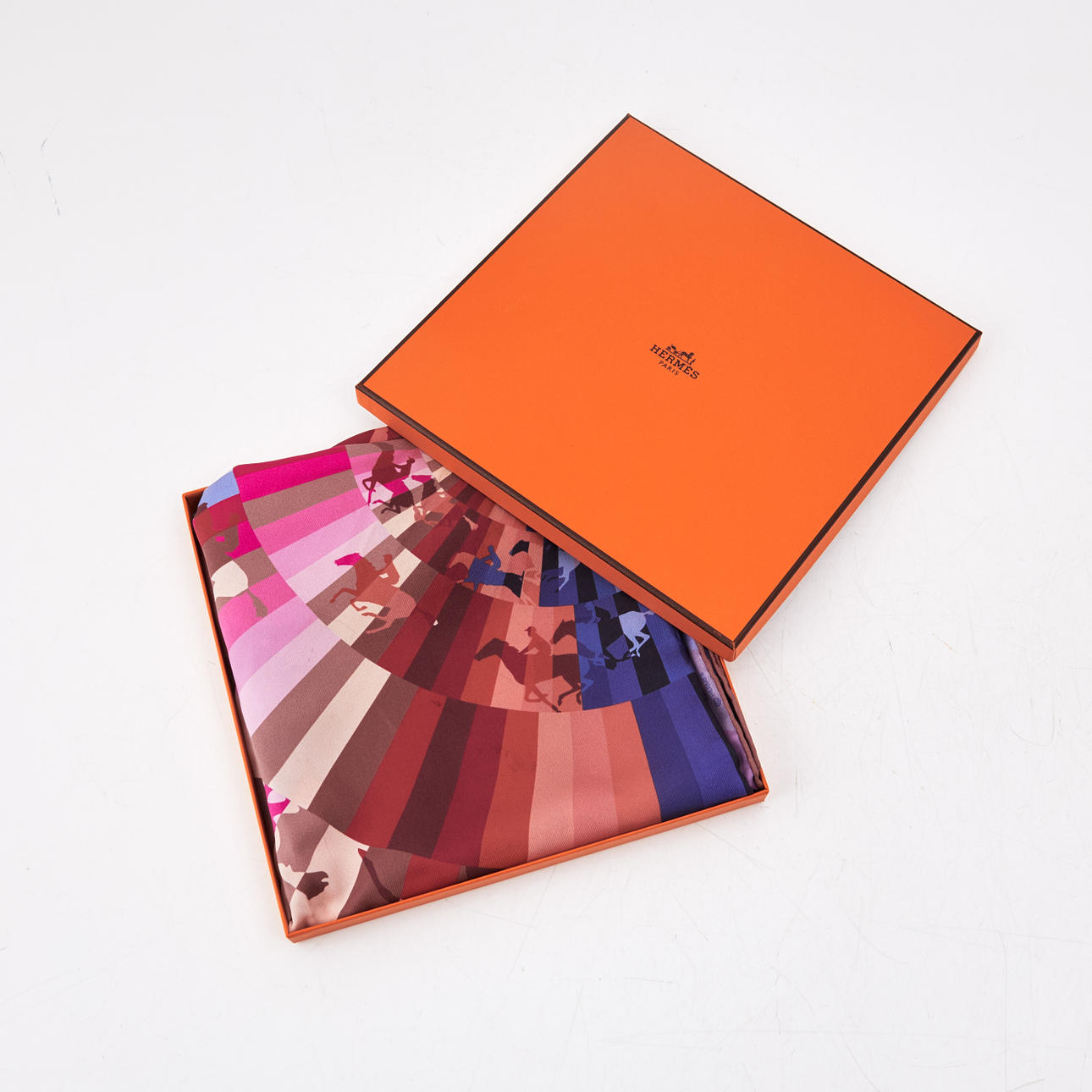 HERMÈS, "Galop Chromatique", scarf, silk.