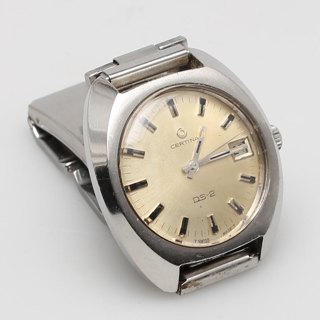 HERRARMBANDSUR, Certina, DS-2, stål, Swiss made.
