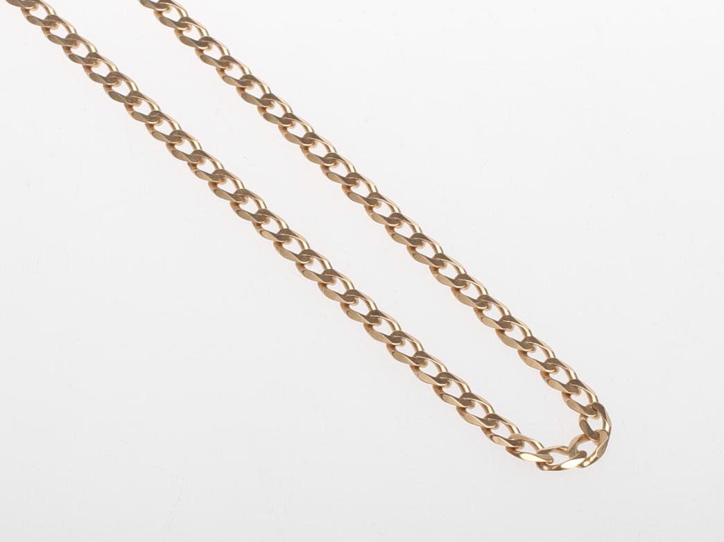 HALSKEDJA PANSAR, 18k guld, vikt ca 24 gr.