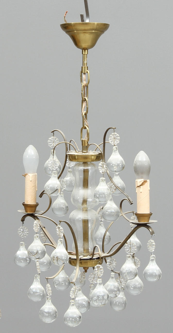 LJUSKRONA, 2 ljusarmar, 1900-tal.