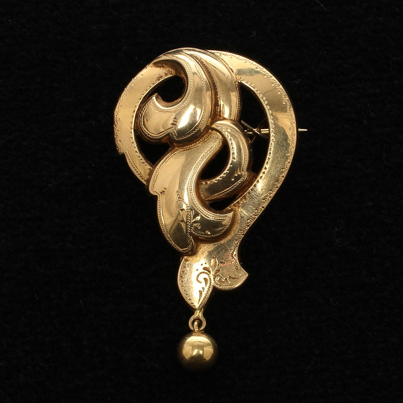 BROSCH, 18k guld, GD & Co, 1900-tal.