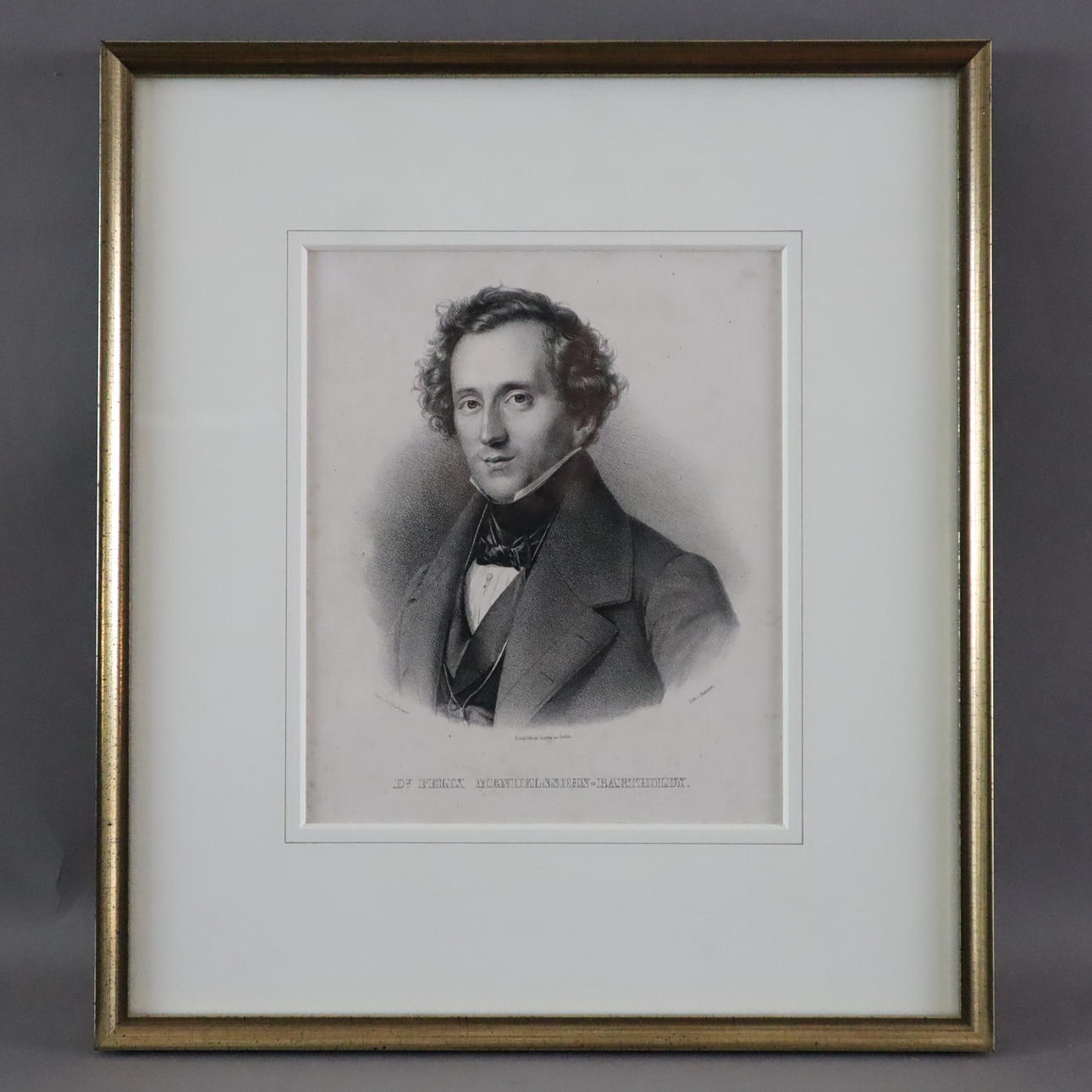 - "Felix Mendelssohn-Bartholdy" - lithograph by Friedrich Jentzen after a painting by Theodor Hildebrandt.