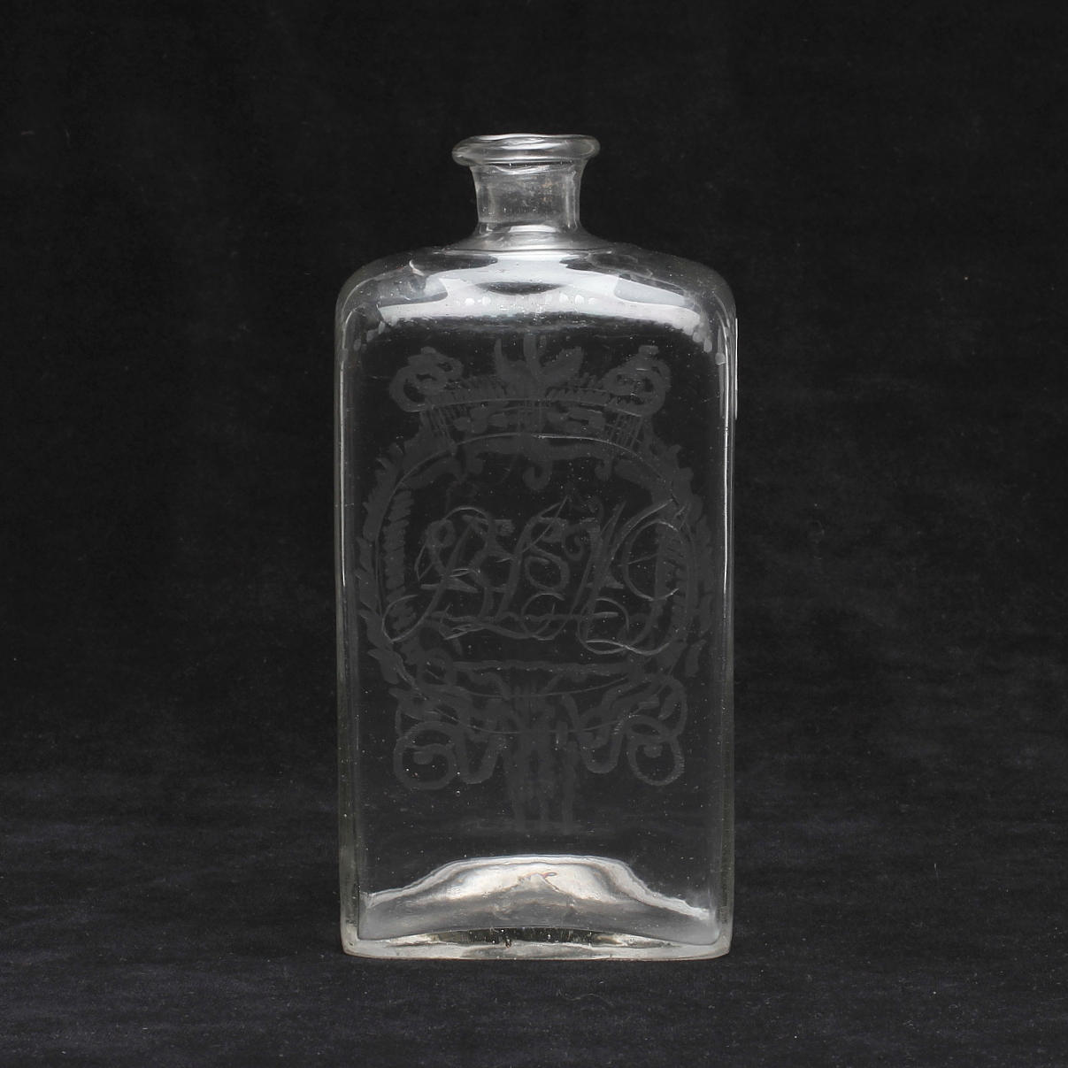 FLASKA, glas, anno 1832.