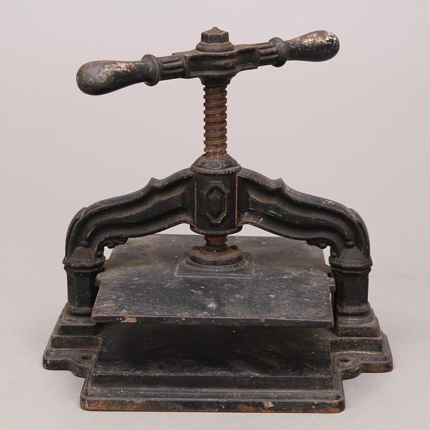 VÄXTPRESS gjutjärn, 18-/1900-tal.