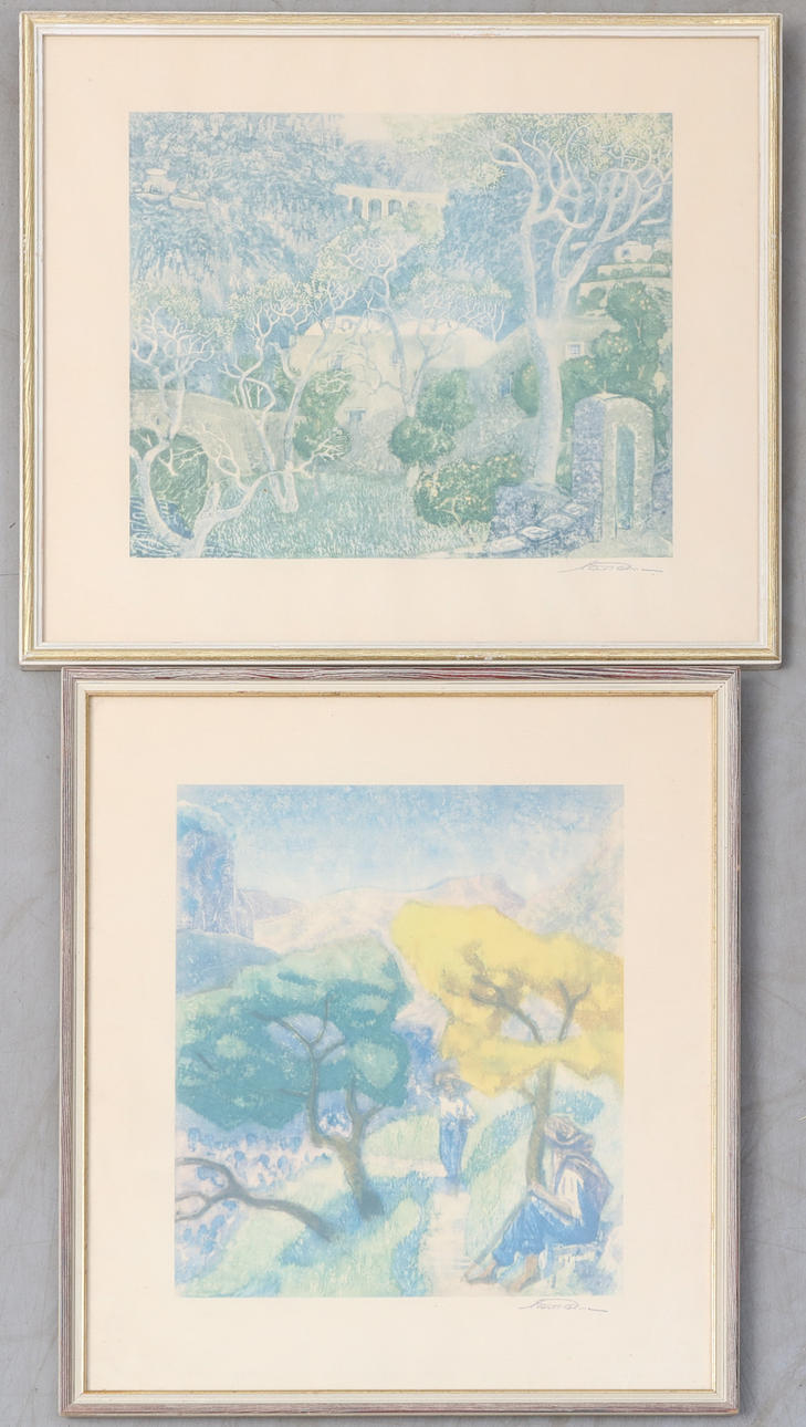 CARL PALME. Zwei grafische Drucke.