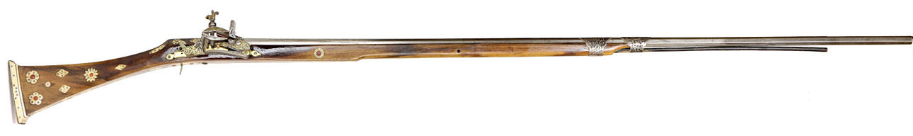 FLINT LOCK RIFLE.