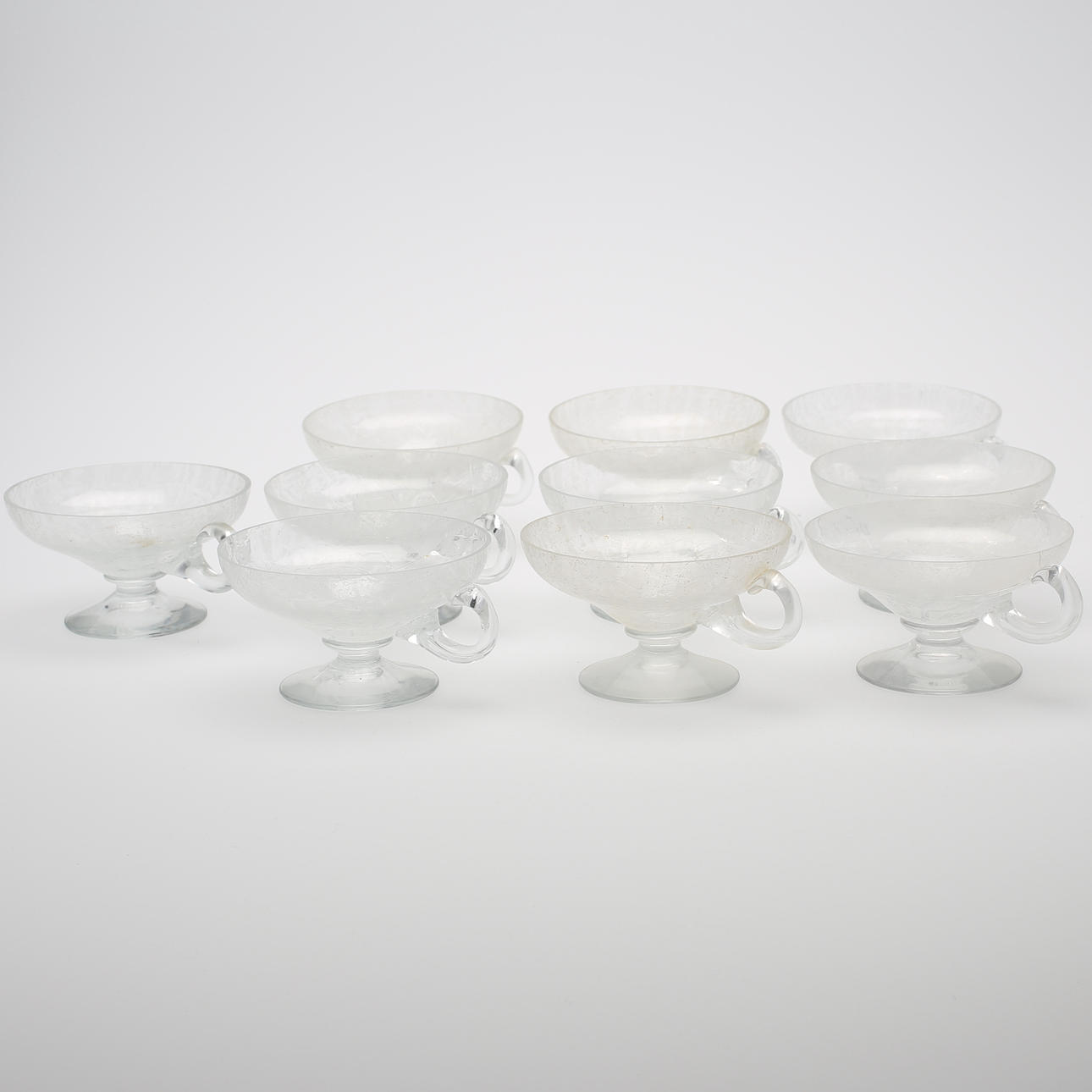 DESSERTSKÅLAR, 10 stycken, glas.