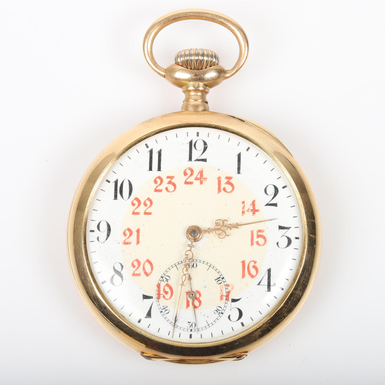 POCKET WATCH, Omega, 18 K gold.